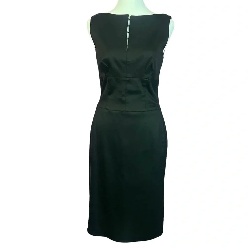 Kay Unger Black Sleeveless Sheath Dress